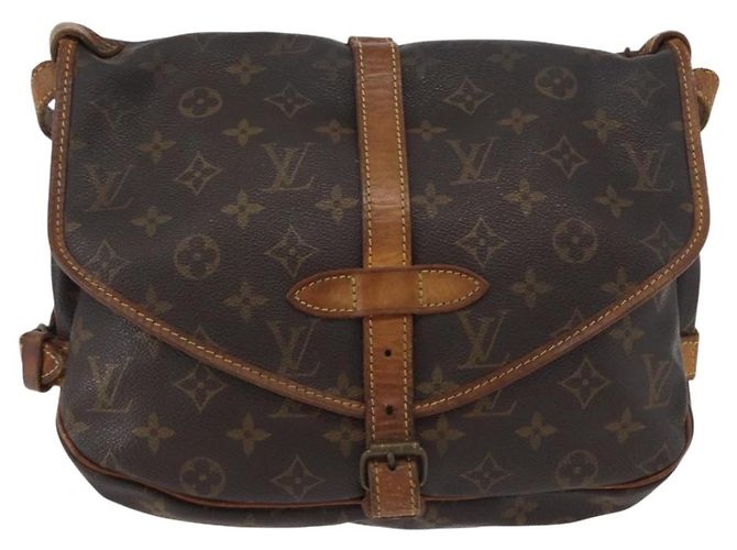 LOUIS VUITTON Borsa a Spalla Monogram Saumur 30 M42256 LV Auth ka2544 Monogramma - vista 13