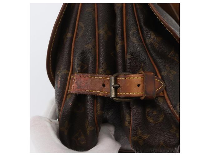 LOUIS VUITTON Borsa a Spalla Monogram Saumur 30 M42256 LV Auth ka2544 Monogramma - vista 19