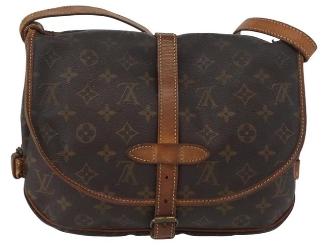 LOUIS VUITTON Borsa a Spalla Monogram Saumur 30 M42256 LV Auth ka2544 Monogramma - vista 2