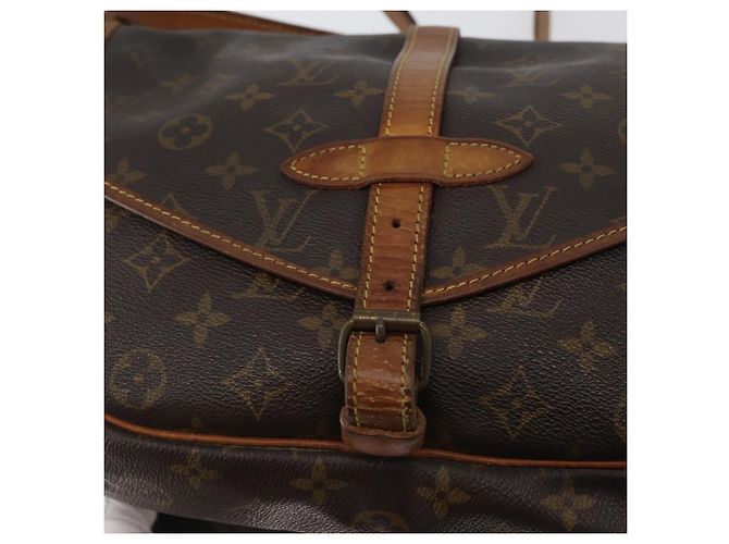 LOUIS VUITTON Borsa a Spalla Monogram Saumur 30 M42256 LV Auth ka2544 Monogramma - vista 20