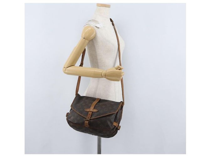 LOUIS VUITTON Borsa a Spalla Monogram Saumur 30 M42256 LV Auth ka2544 Monogramma - vista 29