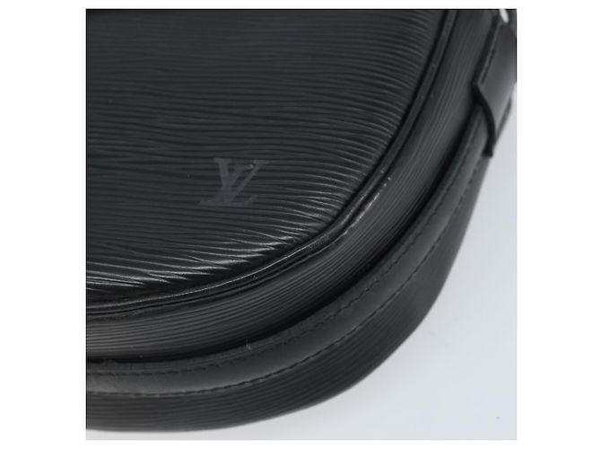 LOUIS VUITTON Bolsa de Ombro Epi Jeune Fille MM Preta M52152 LV Auth BA10442 Preto - vista 14