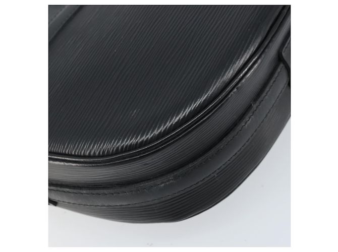 LOUIS VUITTON Bolsa de Ombro Epi Jeune Fille MM Preta M52152 LV Auth BA10442 Preto - vista 17