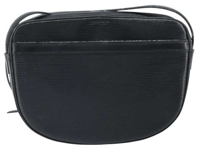 LOUIS VUITTON Bolsa de Ombro Epi Jeune Fille MM Preta M52152 LV Auth BA10442 Preto - vista 2