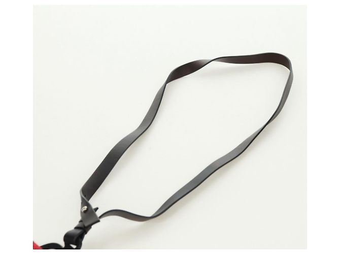 Custodia per telefono PRADA in nylon rosso argento autentica 165922V - vista 14