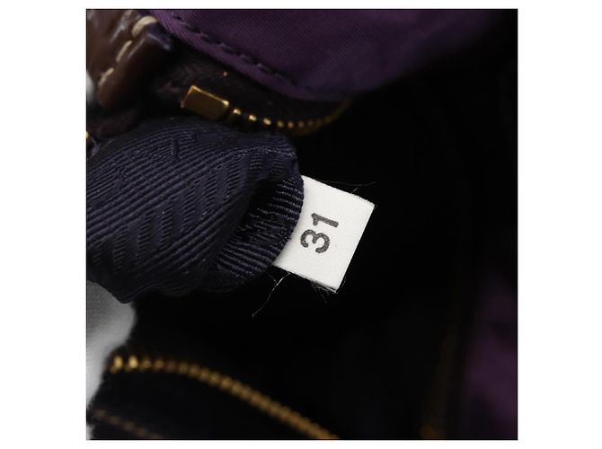 PRADA Borsa a mano in nylon viola oro Auth ep13355 D'oro Porpora - vista 12