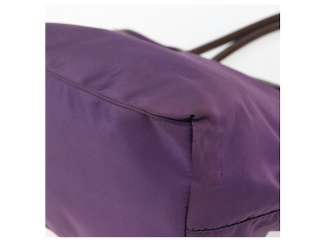 PRADA Borsa a mano in nylon viola oro Auth ep13355 D'oro Porpora - vista 15