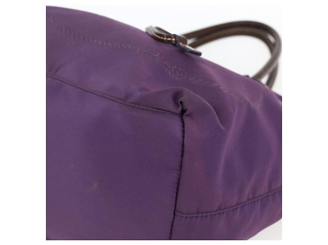 PRADA Borsa a mano in nylon viola oro Auth ep13355 D'oro Porpora - vista 9