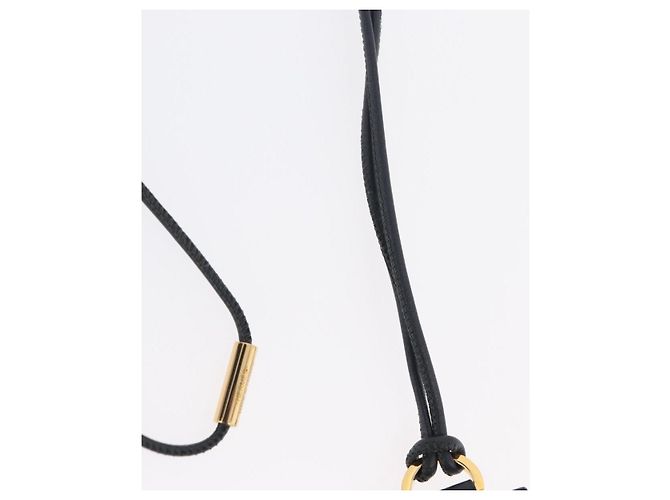 Hermès HERMES Il Mio Piccolo Collana Kelly PM Pelle Nera Auth 170847M Nero - vista 12