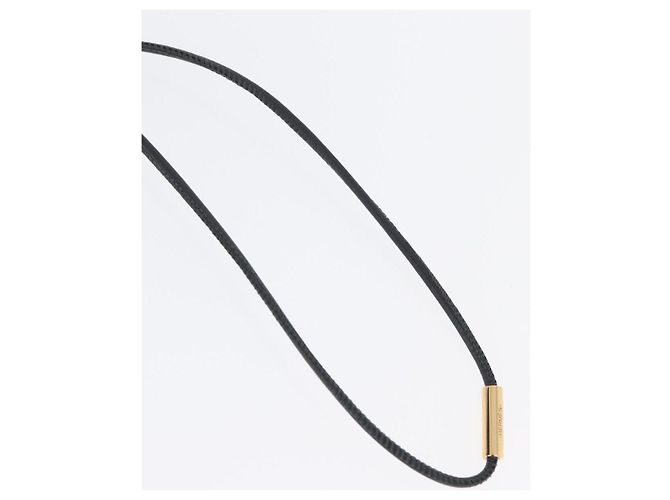 Hermès HERMES Il Mio Piccolo Collana Kelly PM Pelle Nera Auth 170847M Nero - vista 8