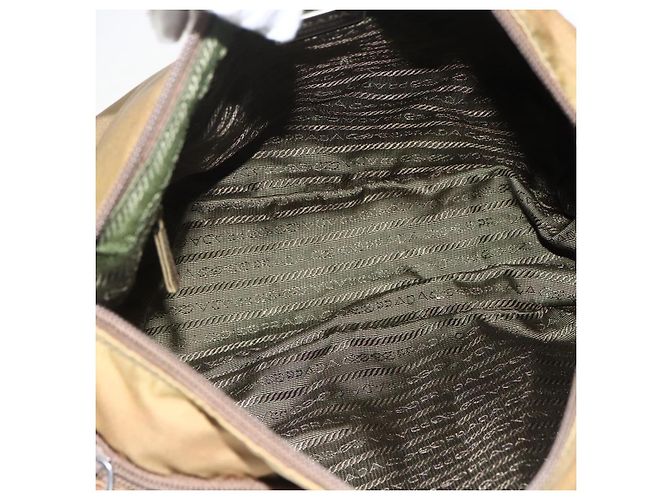 Borsa a Spalla PRADA Nylon Beige Argento Autentica 173279 - vista 11