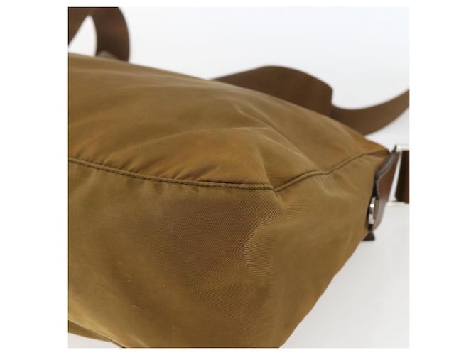 Borsa a Spalla PRADA Nylon Beige Argento Autentica 173279 - vista 16