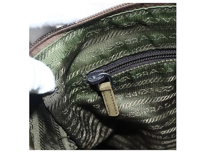 Borsa a Spalla PRADA Nylon Beige Argento Autentica 173279 - vista 22