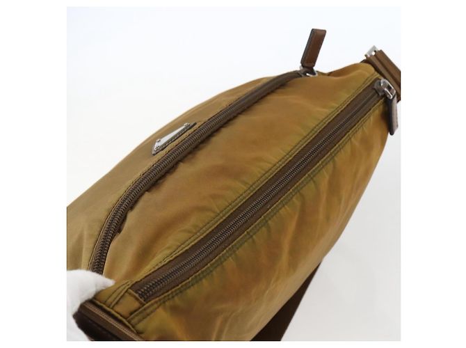 Borsa a Spalla PRADA Nylon Beige Argento Autentica 173279 - vista 6