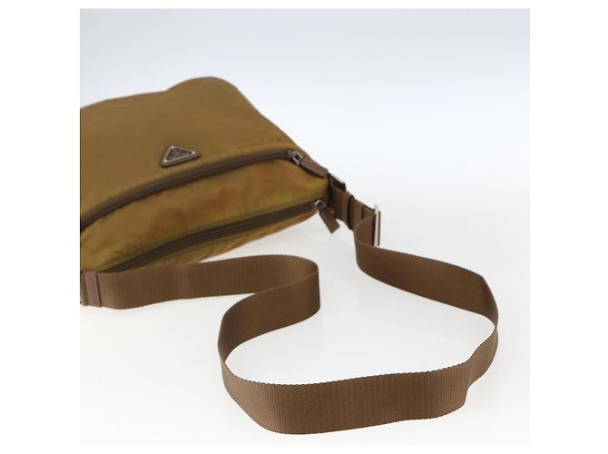 Borsa a Spalla PRADA Nylon Beige Argento Autentica 173279 - vista 7