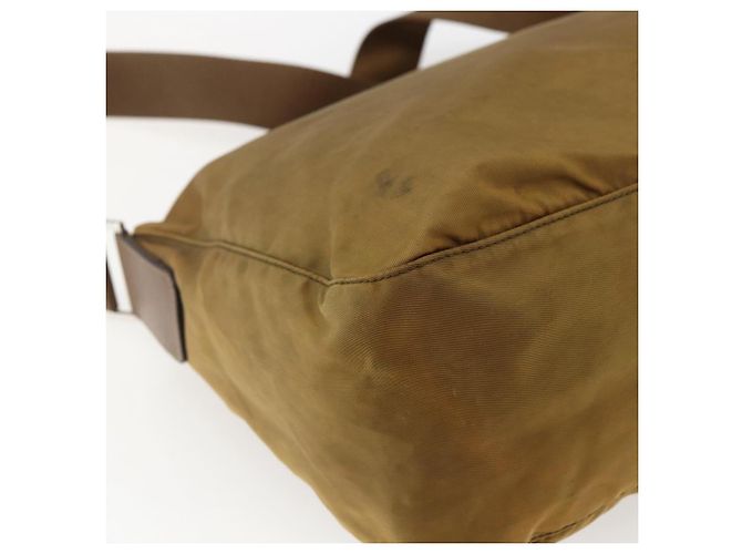 Borsa a Spalla PRADA Nylon Beige Argento Autentica 173279 - vista 9