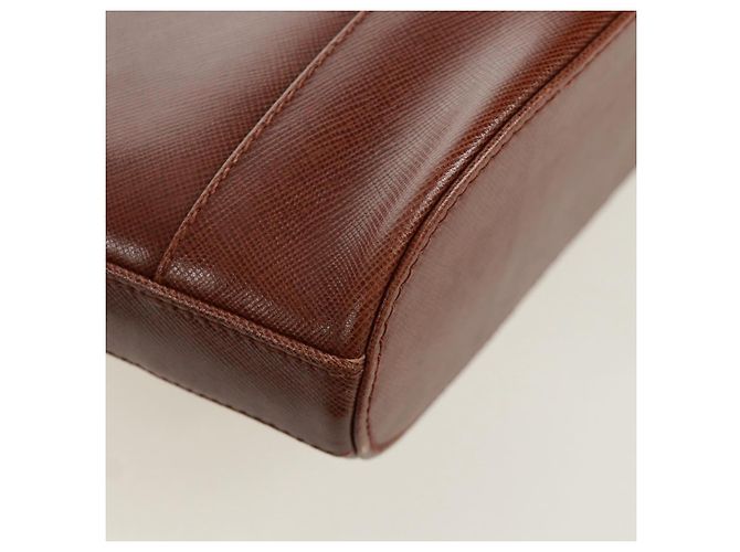 Autre Marque Borsa a spalla a catena in pelle marrone dorato Auth 173250V D'oro - vista 16