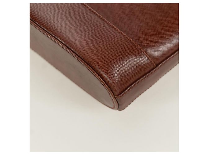 Autre Marque Borsa a spalla a catena in pelle marrone dorato Auth 173250V D'oro - vista 17