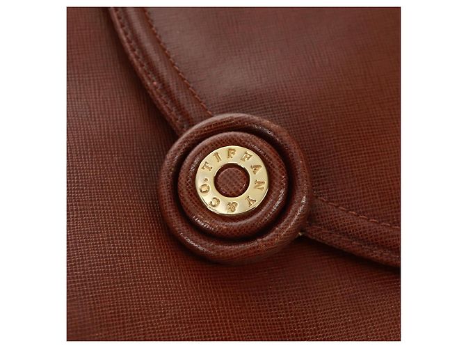 Autre Marque Borsa a spalla a catena in pelle marrone dorato Auth 173250V D'oro - vista 18