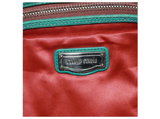 Miu Miu Chain Hand Bag Leather Multicolor Silver Auth 165767V - view 21