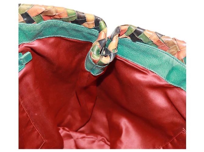 Miu Miu Chain Hand Bag Leather Multicolor Silver Auth 165767V - view 22