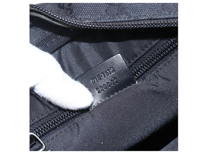 Borsa a Spalla GG Canvas Gucci Nera Argento 018 1612 Auth 173500 Nero - vista 12