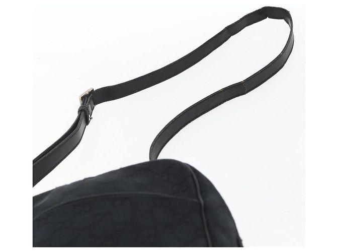 Borsa a Spalla GG Canvas Gucci Nera Argento 018 1612 Auth 173500 Nero - vista 14