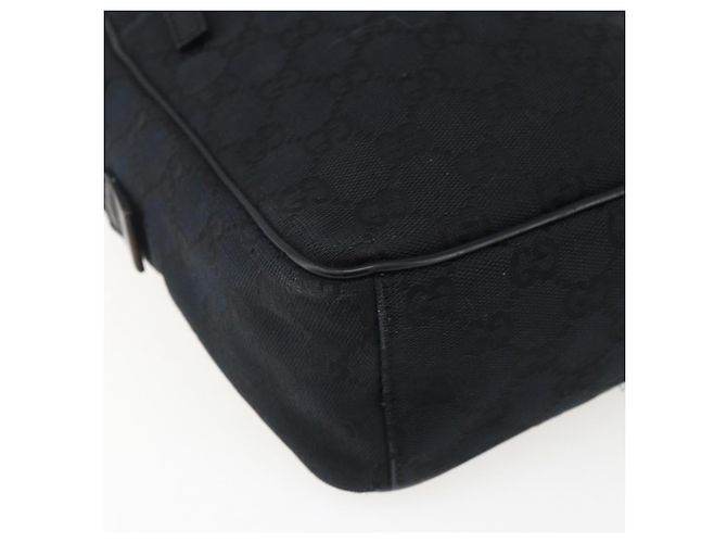 Borsa a Spalla GG Canvas Gucci Nera Argento 018 1612 Auth 173500 Nero - vista 16