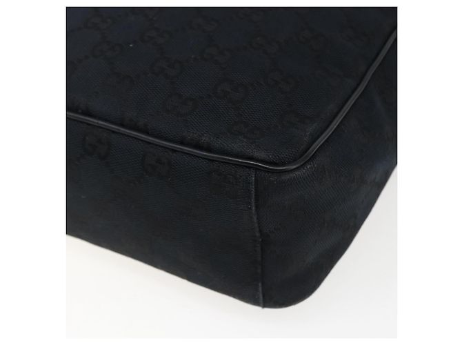 Borsa a Spalla GG Canvas Gucci Nera Argento 018 1612 Auth 173500 Nero - vista 17
