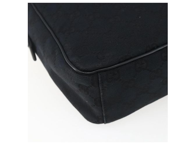 Borsa a Spalla GG Canvas Gucci Nera Argento 018 1612 Auth 173500 Nero - vista 18