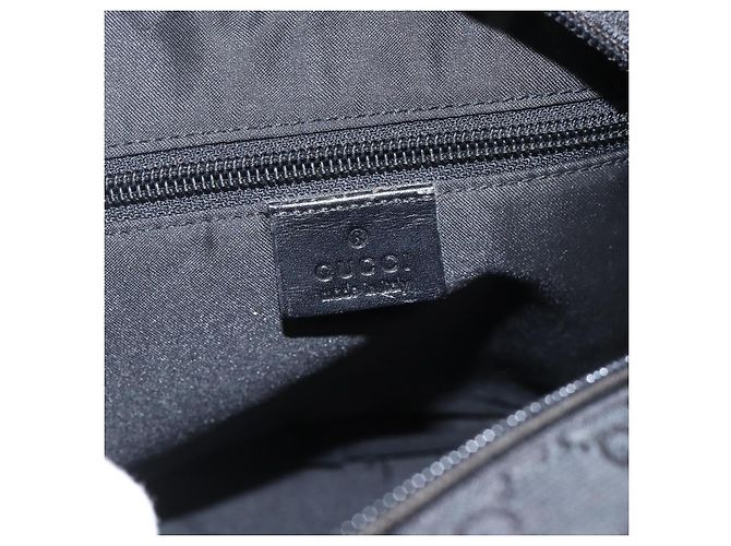 Borsa a Spalla GG Canvas Gucci Nera Argento 018 1612 Auth 173500 Nero - vista 19