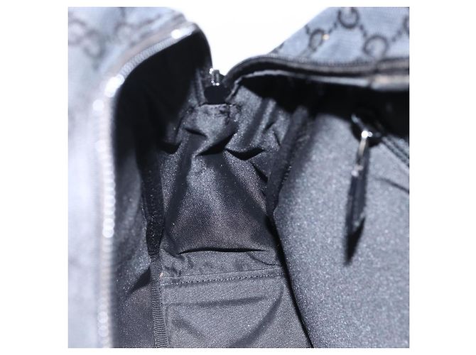 Borsa a Spalla GG Canvas Gucci Nera Argento 018 1612 Auth 173500 Nero - vista 21