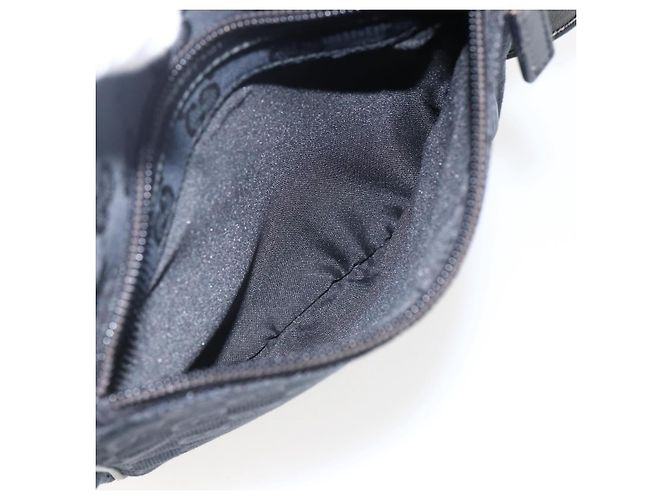 Borsa a Spalla GG Canvas Gucci Nera Argento 018 1612 Auth 173500 Nero - vista 24