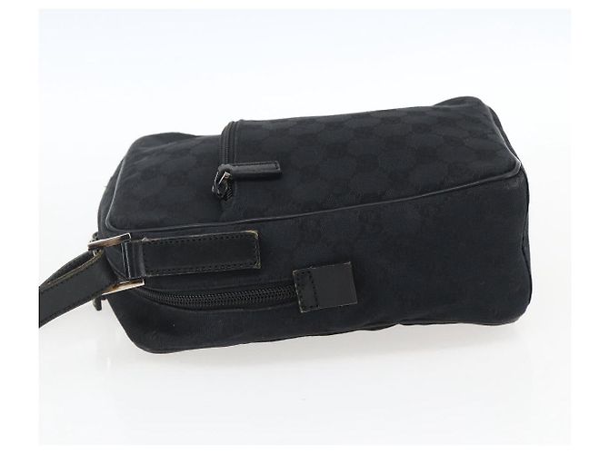 Borsa a Spalla GG Canvas Gucci Nera Argento 018 1612 Auth 173500 Nero - vista 3