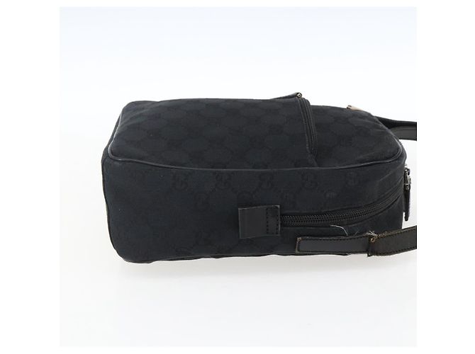 Borsa a Spalla GG Canvas Gucci Nera Argento 018 1612 Auth 173500 Nero - vista 4