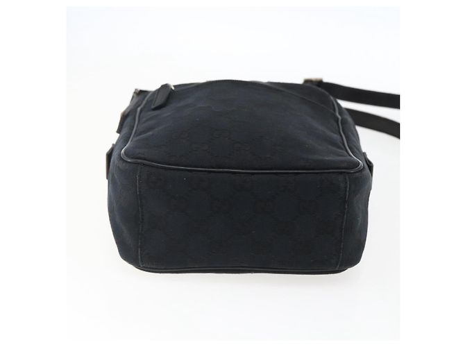 Borsa a Spalla GG Canvas Gucci Nera Argento 018 1612 Auth 173500 Nero - vista 5