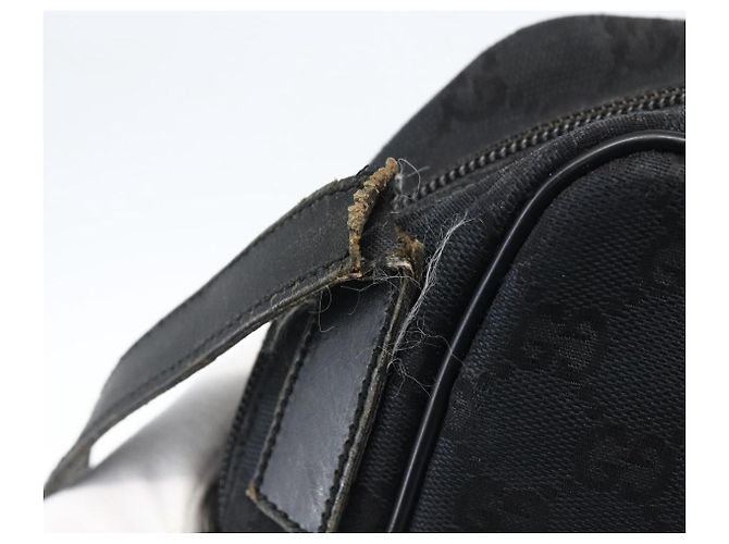 Borsa a Spalla GG Canvas Gucci Nera Argento 018 1612 Auth 173500 Nero - vista 9