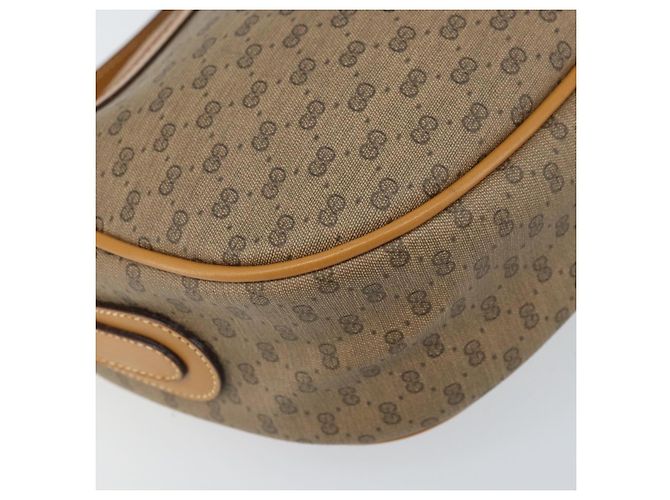 Bolsa Sherry Line em PVC Bege Micro GG Supreme Web da GUCCI 001 115 0918 Auth BA10601 Dourado - vista 14