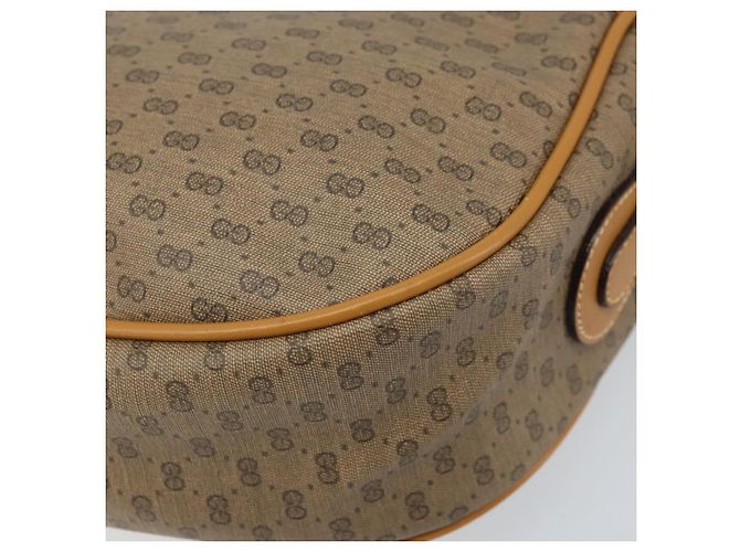 Bolsa Sherry Line em PVC Bege Micro GG Supreme Web da GUCCI 001 115 0918 Auth BA10601 Dourado - vista 15