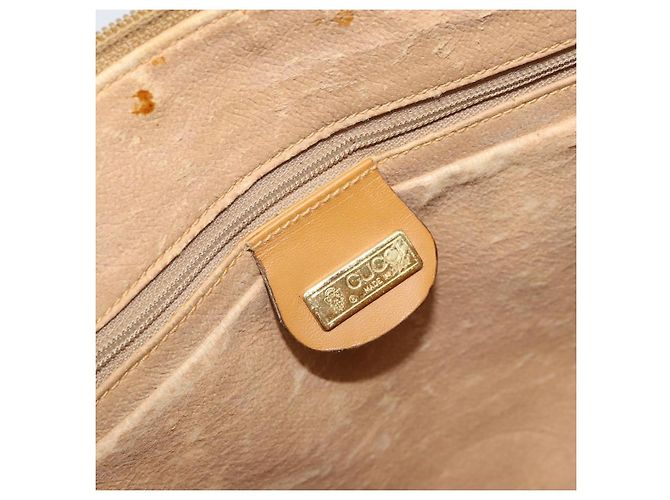 Bolsa Sherry Line em PVC Bege Micro GG Supreme Web da GUCCI 001 115 0918 Auth BA10601 Dourado - vista 18