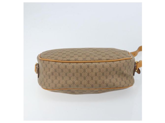 Bolsa Sherry Line em PVC Bege Micro GG Supreme Web da GUCCI 001 115 0918 Auth BA10601 Dourado - vista 5