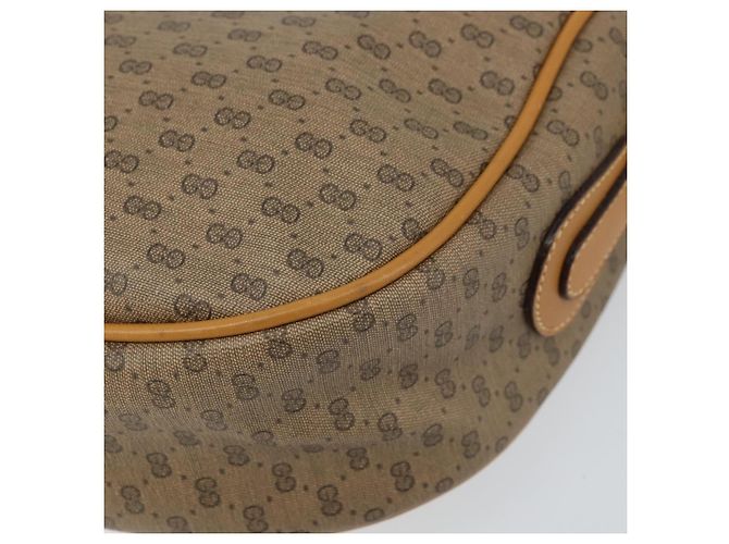 Bolsa Sherry Line em PVC Bege Micro GG Supreme Web da GUCCI 001 115 0918 Auth BA10601 Dourado - vista 8