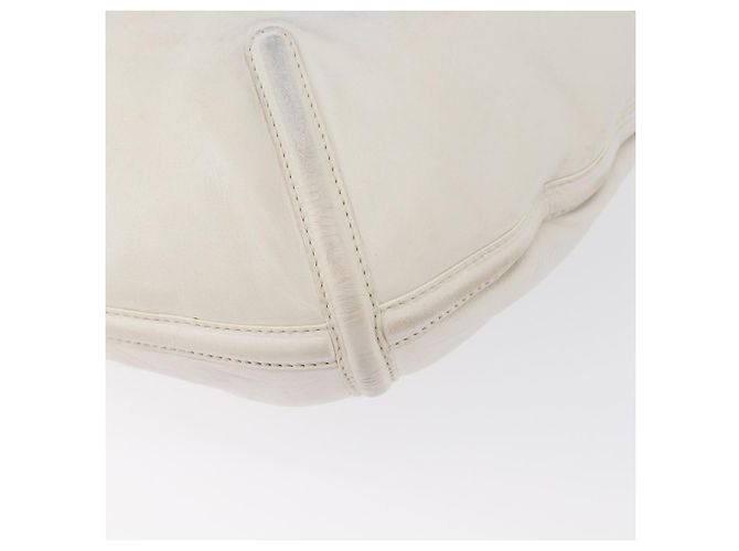 Borsa a Spalla LOEWE in Pelle Bianca Argento Auth bs33492 Bianco - vista 15