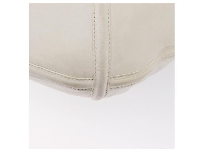 Borsa a Spalla LOEWE in Pelle Bianca Argento Auth bs33492 Bianco - vista 16