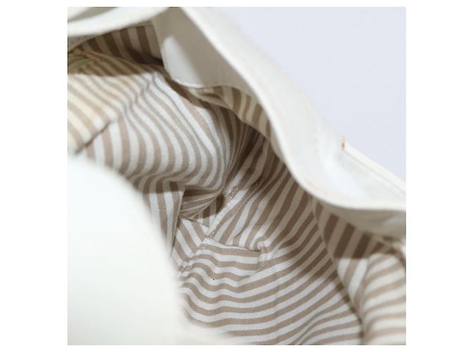 Borsa a Spalla LOEWE in Pelle Bianca Argento Auth bs33492 Bianco - vista 18