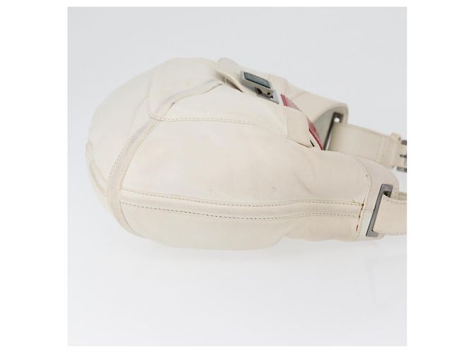Borsa a Spalla LOEWE in Pelle Bianca Argento Auth bs33492 Bianco - vista 3
