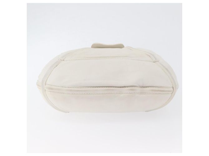 Borsa a Spalla LOEWE in Pelle Bianca Argento Auth bs33492 Bianco - vista 5