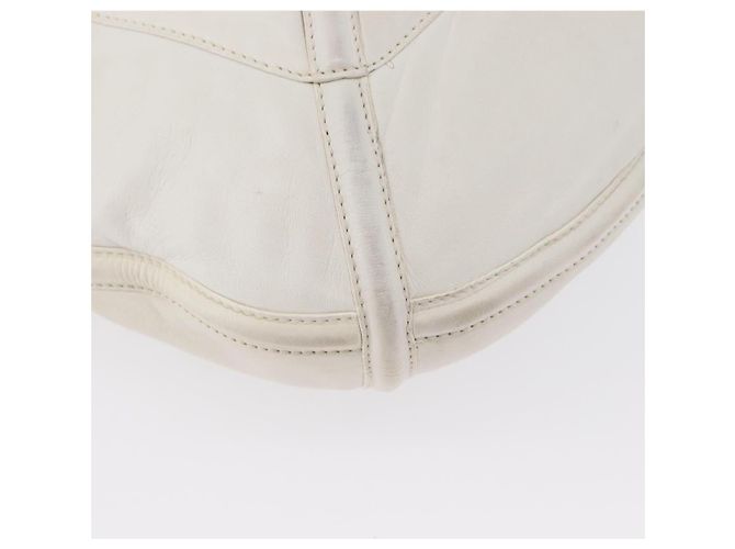 Borsa a Spalla LOEWE in Pelle Bianca Argento Auth bs33492 Bianco - vista 9