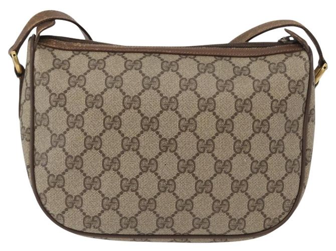 Gucci GG Supreme Web Sherry Line Tasche PVC Beige Gold 56 02 032 Auth bs33419 Golden - Ansicht 2