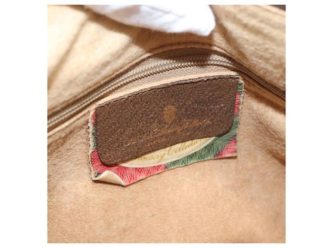 Gucci GG Supreme Web Sherry Line Tasche PVC Beige Gold 56 02 032 Auth bs33419 Golden - Ansicht 21